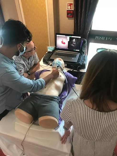 POCUS Course with training dummy